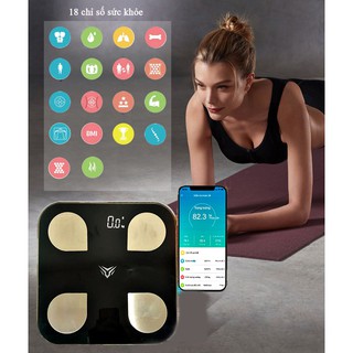 (Chính hãng) Cân Điện Tử Wavecom Kết Nối Bluetooth - Ứng Dụng Tiếng Việt Độc Quyền Đo Chỉ Số Sức Khỏe