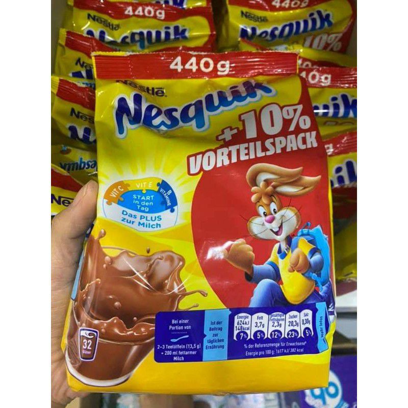 Bột cacao đức nestle nesquik 440gr