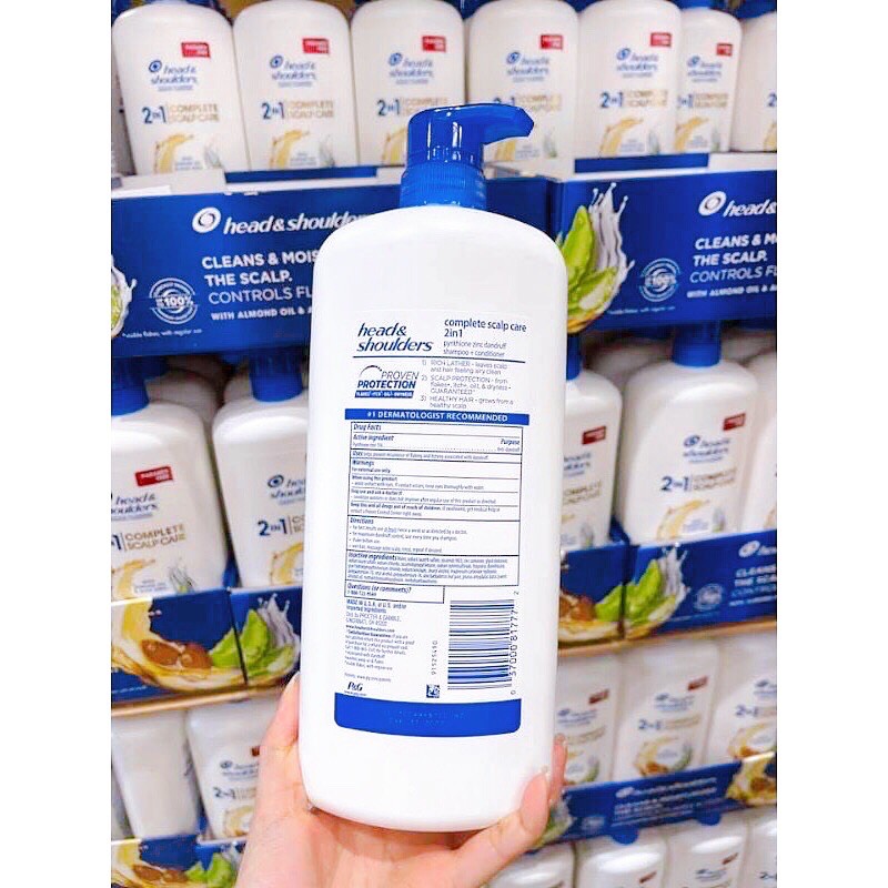 Dầu Gội Xả Head & Shoulders 2in1 Complete Scalp Care 1,18L hạnh nhân nha đam | BigBuy360 - bigbuy360.vn