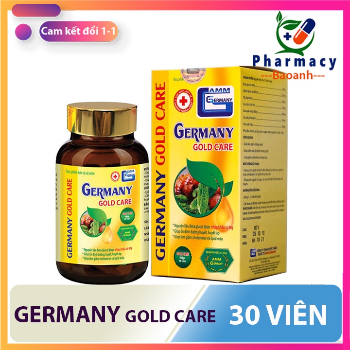 Germany Gold Care - viên uống hỗ trợ ổn định đường huyết, huyết áp