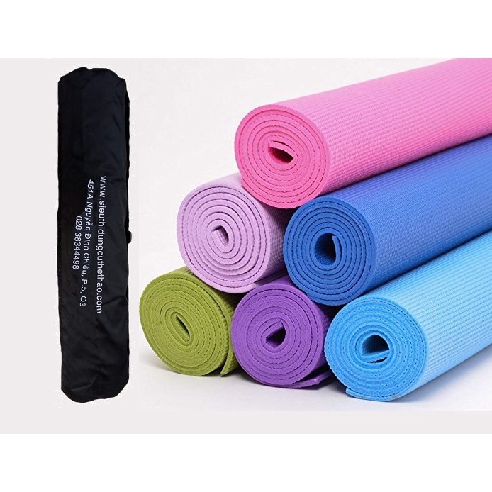 THẢM TẬP YOGA 2 MẶT TẶNG KÈM TÚI LƯỚI-HOT TREND [RẺ NHẤT SHOPEE]