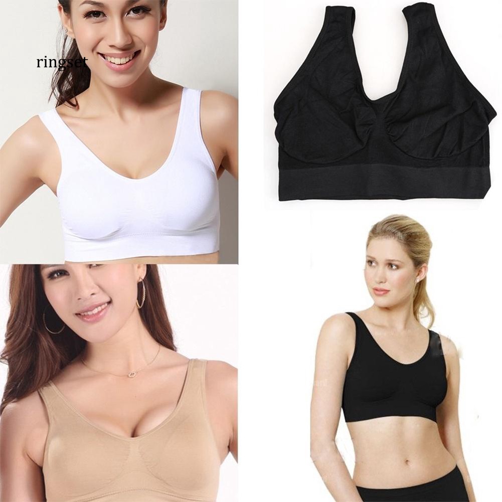 Rnse Áo Ngực Thể Thao Một Lớp Không Đường May Gợi Cảm Thời Trang Cho Nữ