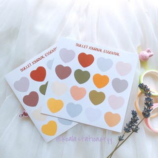 Bullet Journal Sticker - Combo trái tim