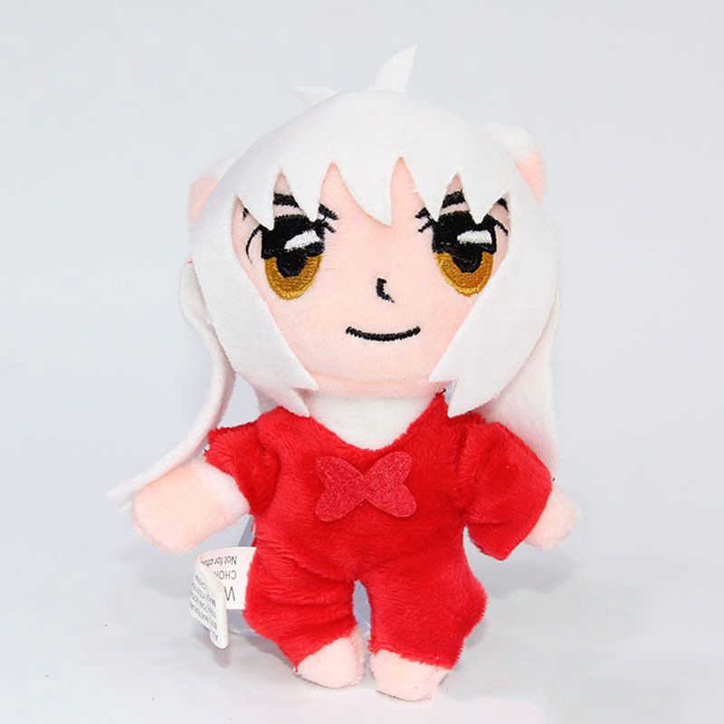 Cartoon Inuyasha 5" Red Plush Manga Dolls So Stuffed Toys Pendan Toy Gift