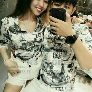 Áo sơmi vải kate lụa thái hàng suất khẩu