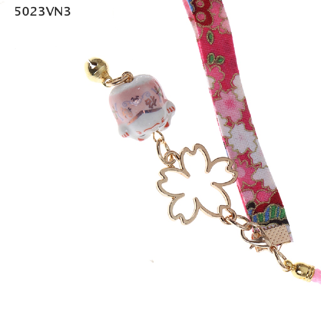 [EPVN] Phone Strap Lanyards Daisy Flower Cat Bell Mobile Phone Hang Rope Charm Decor {EP}
