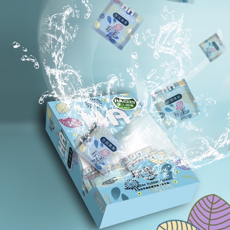 Bao Cao Su HA Ultra Thin Siêu mỏng, Nhiều gel, bao gia đình, nhà nghỉ, nội địa Trung - 100 cái