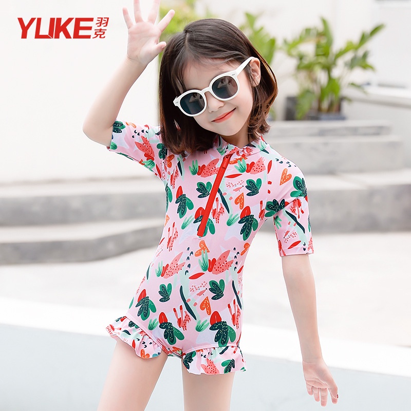 Bộ Đồ Bơi Bé Gái 3-12 Tuổi 1 Mảnh