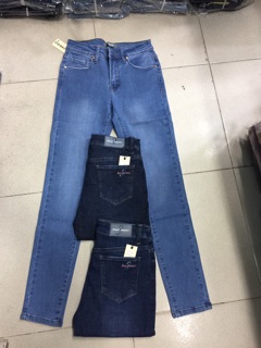 Quần jeans lưng vừa xuất khẩu