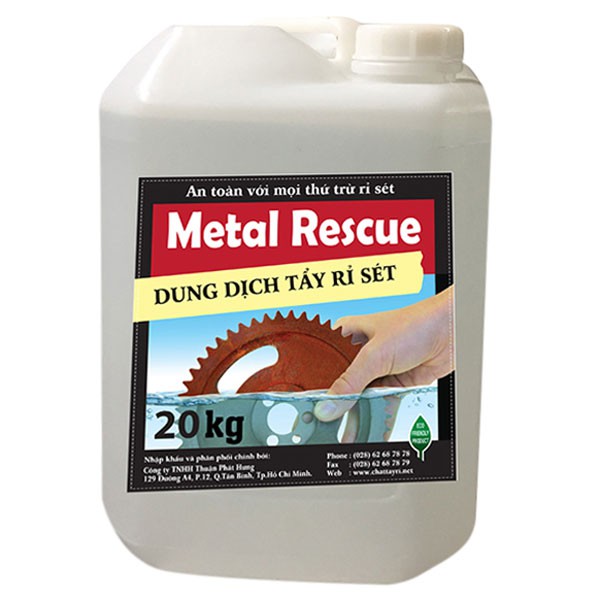 Chất Tẩy Rỉ Sét Metal Rescue 20KG Dùng Cho Ô Tô Xe Máy Bình Xăng Sắt Thép Xây Dựng Nội Ngoại Thất Nhà Cửa