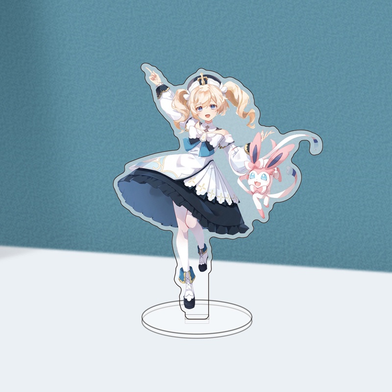 Móc Khóa Nhựa Acrylic Hình Nhân Vật Game Genshin Zhongli Dễ Thương
