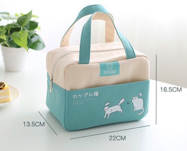 TÚI GIỮ NHIỆT 2 NGĂN HOẠT HÌNH NHẬT BẢN