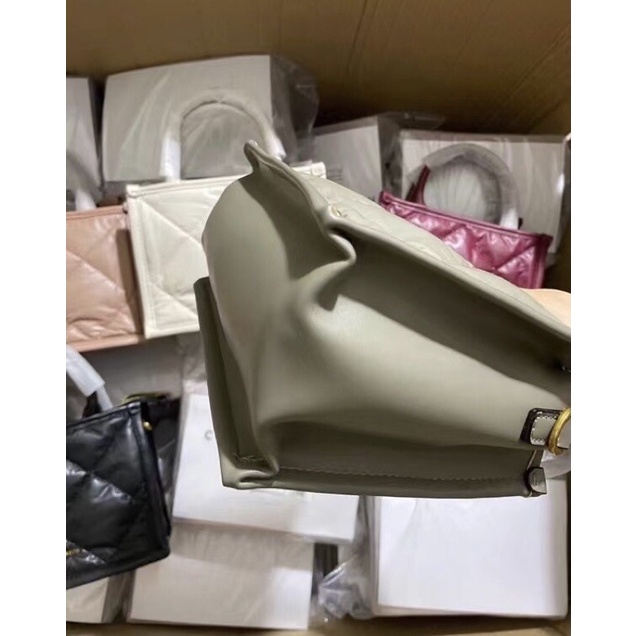 Túi cnk tote tay cầm ô trám