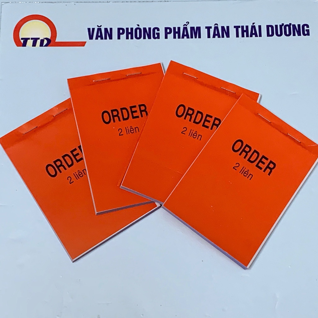 Sổ ORDER 2 Liên - Có Rãnh Xé