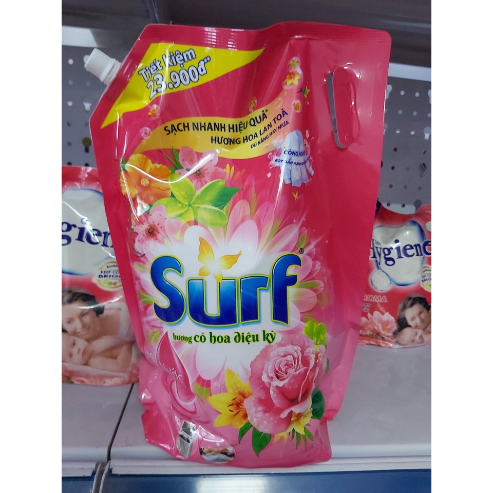 Can Nước Giặt Surf 3,8kg Hương Hoa Cỏ Diệu kỳ
