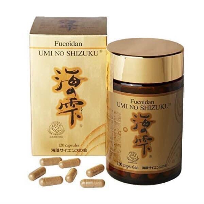 Viên Uống Fucoidan Umi No Shizuku Nhật Bản - Fucoidan vàng 120v