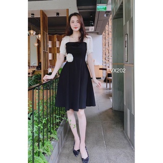 Váy phối tay tơ