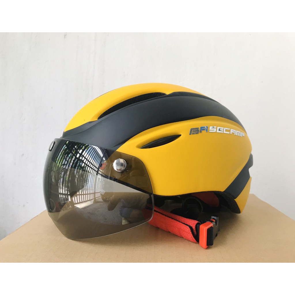 NÓN XE ĐẠP BASECAMP NHẬP KHẨU CÓ KÍNH SIÊU NHẸ