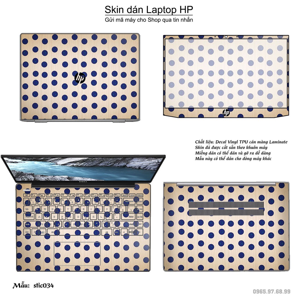 Skin dán Laptop HP in hình Hoa văn sticker _nhiều mẫu 6 (inbox mã máy cho Shop)