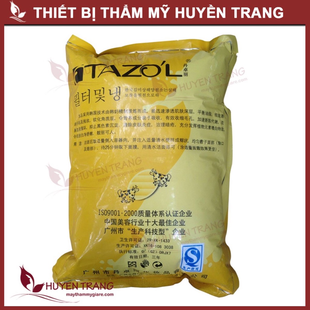 Bột bò Vàng Tazoli Trắng Da, Giảm Mụn, Loại Bỏ Dầu Và Bã Nhờn Trên Da, thu nhỏ lỗ chân lông - Thẩm Mỹ Huyền Trang