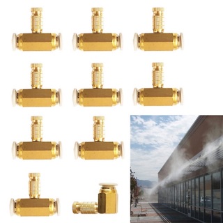 Béc phun sương bằng đồng số 1-2-3 kèm Chân nối ống phi 8