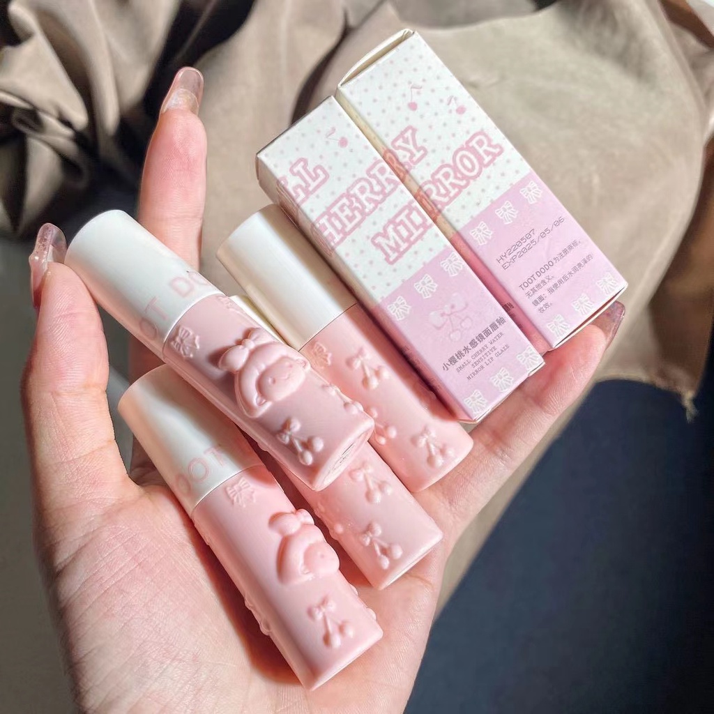 Son Môi Dưỡng Ẩm Lâu Trôi Không Dính Cốc Thiết Kế Vỏ In Hình Hoạt Hình Dễ Thương