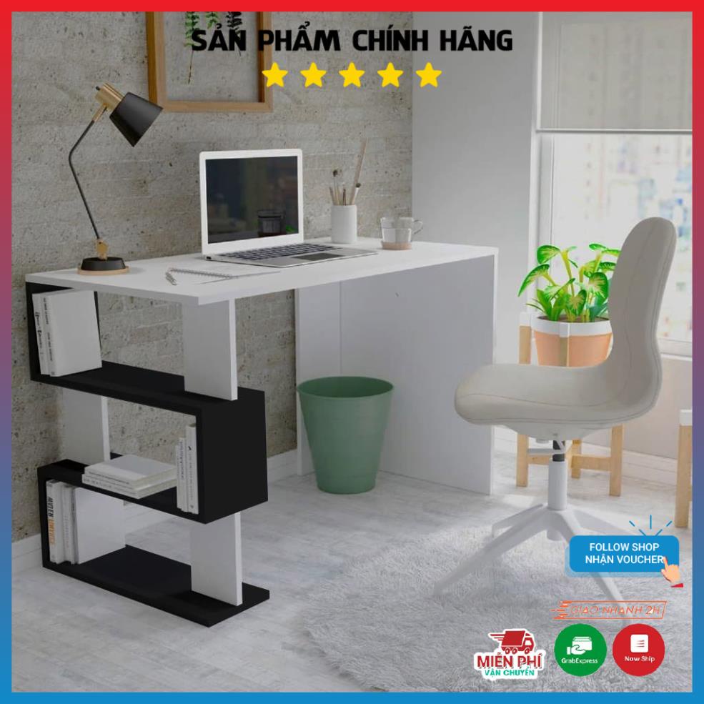 Bàn làm việc, bàn học sinh kèm kệ sách mẫu mã mới, kiểu dáng sang trọng, hiện đại dễ dàng lắp ráp, giảm giá lớn