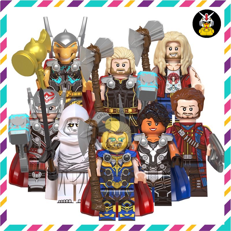 WM6146  Mô Hình Siêu Anh Hùng Đồ Chơi Lắp Ráp Super Hero Mô Hình Thor Love And Thunder Tình Yêu Và Sấm Sét
