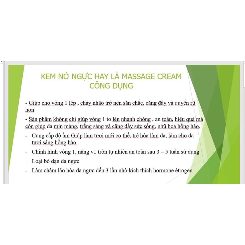 Combo 2h Kem Nở Ngực Massage Cream Của Thảo Mộc 37 - Kem Nở Ngực Siêu Tốc Thảo Mộc 37