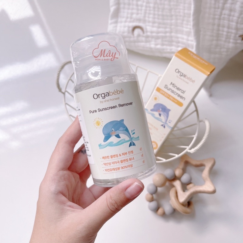 Kem chống nắng hữu cơ Orgabebe SPF 50PA+++ cho bé - Nội địa Hàn