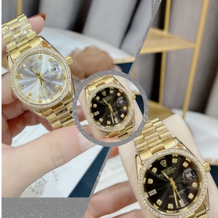 Đồng hồ nam nữ Ro.colec mặt tròn dây thép chống gỉ đúc đặc 2 màu trắng đen [Bảo Hành 1 Năm] | BigBuy360 - bigbuy360.vn