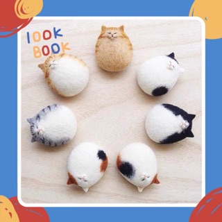 LEN LÔNG CỪU - A0222- SET LEN CHỌC MÈO Ú LĂN LÓC ( có hướng dẫn)