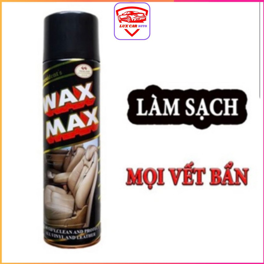 Xịt dưỡng bóng WAX ONE 450ml tạo mùi thơm tự nhiên và nội thất oto (Thái Lan) - LuxCar Auto