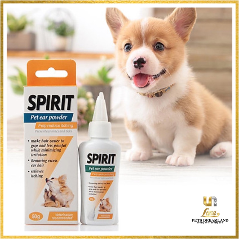 Bột nhổ lông tai Spirit dành cho chó mèo 50g - Lona Pets