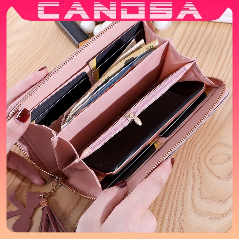 Ví nữ cầm tay dài đẹp đựng tiền cầm tay nhiều ngăn thời trang cao cấp DA24