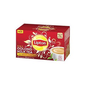 Trà sữa ô long Lipton 3 trong 1 hộp 136g-8 gói