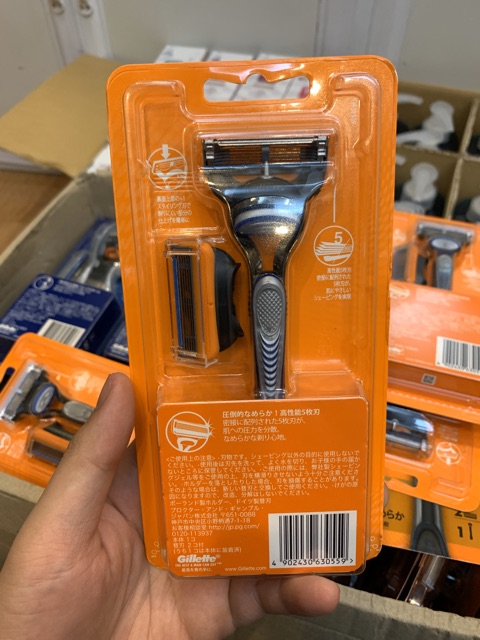 Dao cạo râu Gillette nhật bản hàng nội địa chữ nhật cao cấp nhất gillette 5 lưỡi