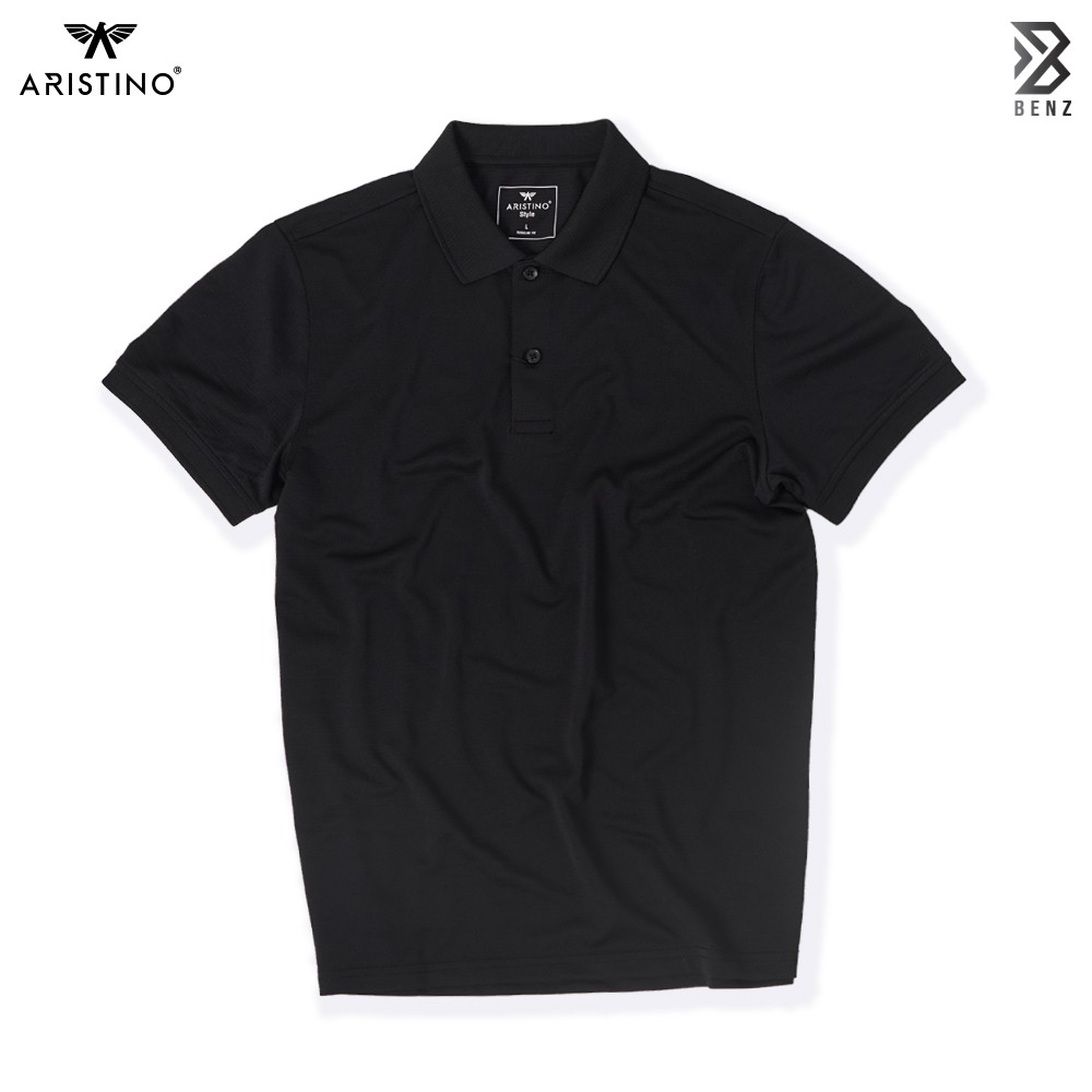 Áo thun nam Aristino 2  màu Đen xà Xanh biển, chất liệu CVC   - APS004S9 | BigBuy360 - bigbuy360.vn