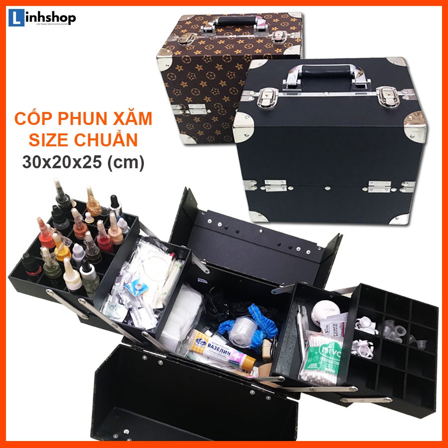 [Bảo hành 12th] Cốp đựng đồ phun xăm Lamdep24g LS3020 nhiều màu đẹp