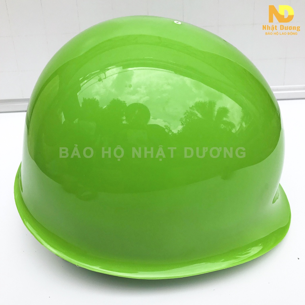 Mũ bảo hộ lao động kiểu nhật xanh chuối N01, Nón bảo hộ lao động có xốp Nhật Dương