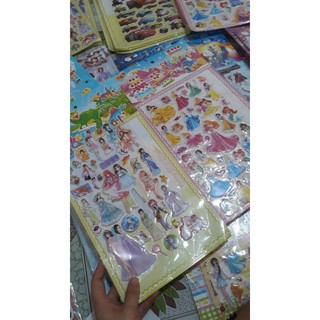 Hình dán sticker công chúa siêu nhân cho trẻ em