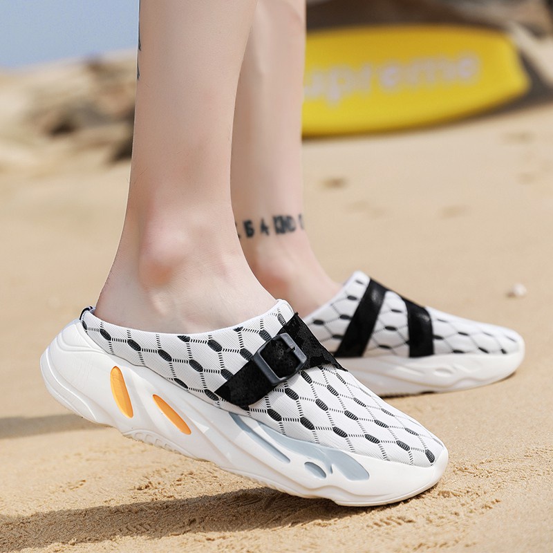 Dép Sandal Phối Lưới Thoáng Khí Thời Trang Mùa Hè Cho Nam