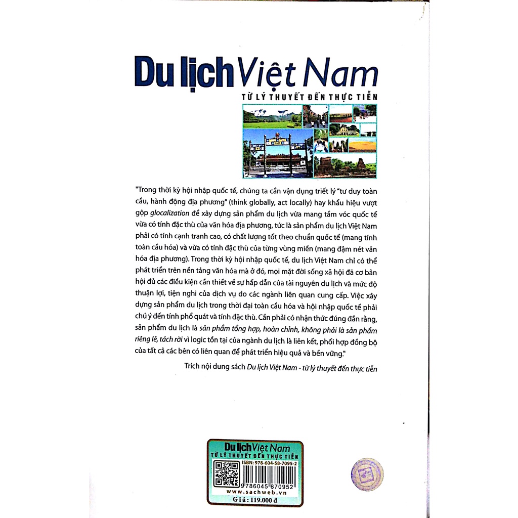 [Mã BMBAU50 giảm 7% đơn 99K] Sách Du lịch Việt nam từ lý thuyết đến thực tiễn