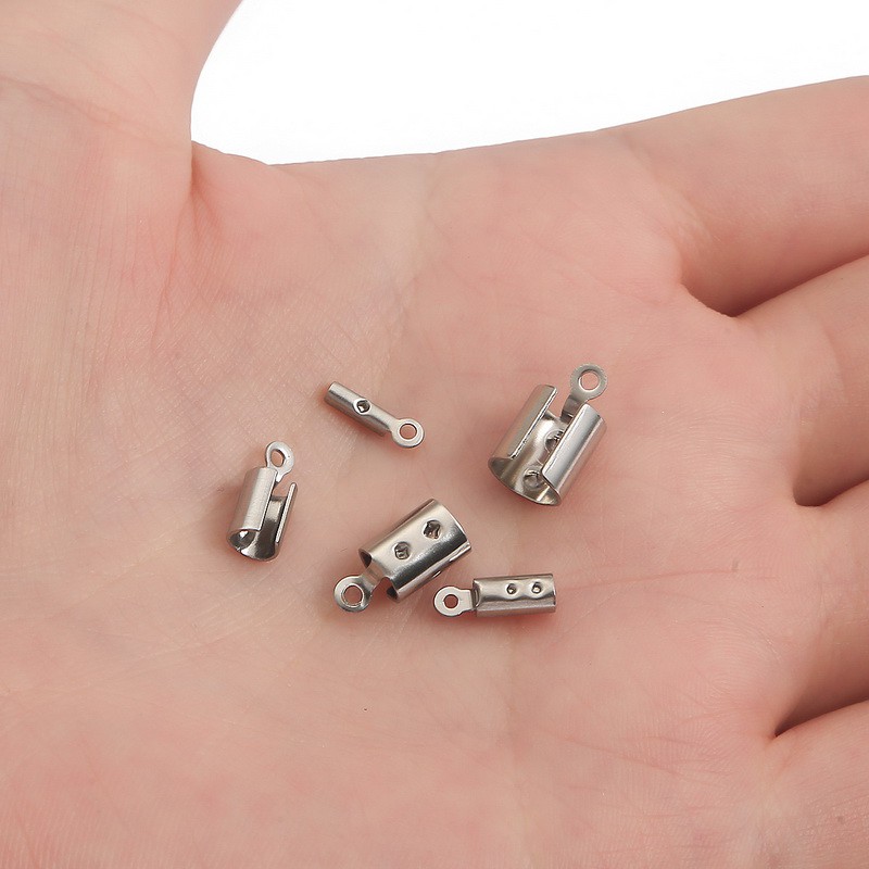 30 Đầu khóa vòng cổ/ vòng tay bằng thép không gỉ DIY