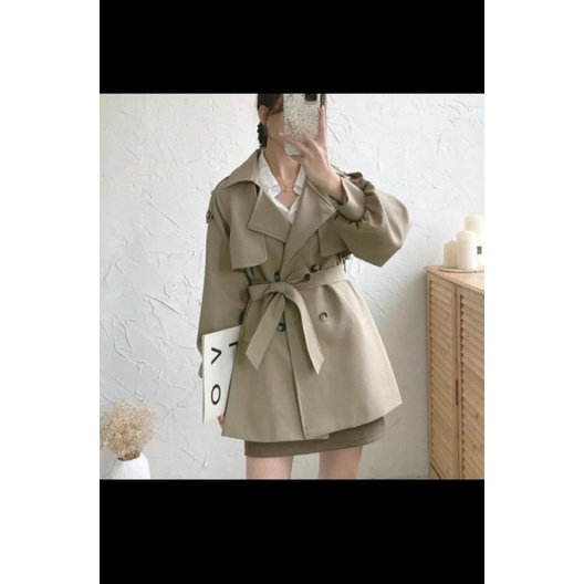 Áo khoác Mangto kaki 2 da hàng loại đẹp.( hàng oder taobao)