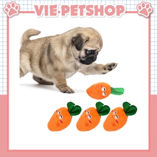 Đồ chơi củ cà rốt nhồi bông cho chó mèo | vie petshop