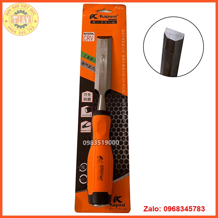 Bộ đục gỗ, khắc gỗ, tiện gỗ đa năng cầm tay 12-25mm Kapusi