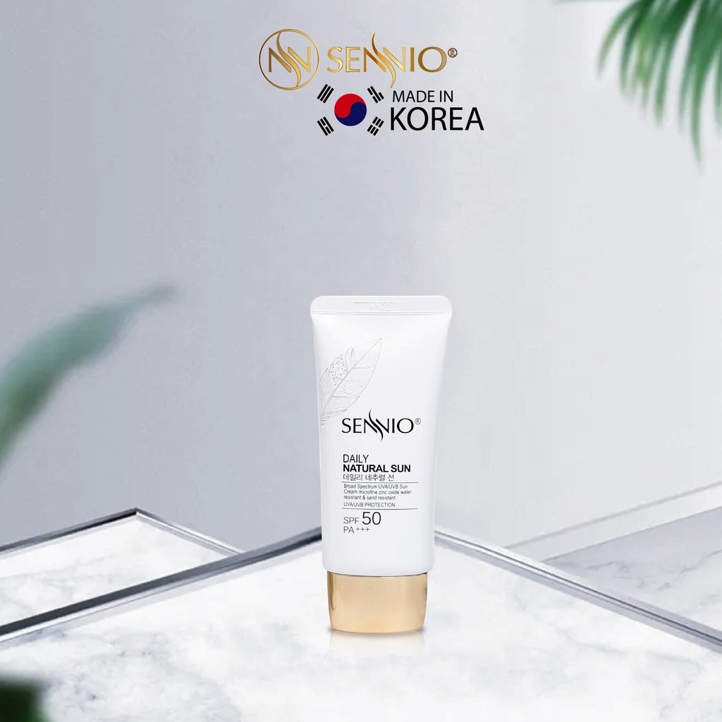 Kem Chống Nắng Dưỡng Trắng Da Kiềm Dầu Sennio - Made in Korea