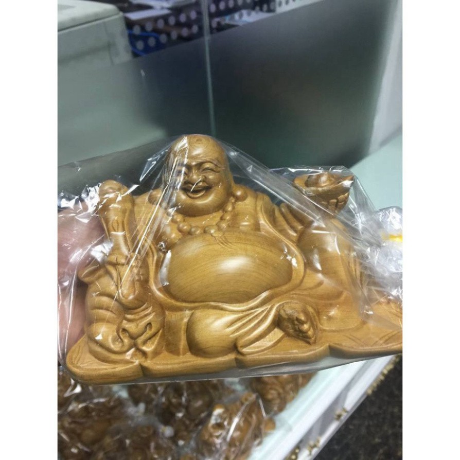 Tượng Phật Di Lặc Để Trên OTO Và Bàn Làm Việc Bằng Gỗ  - TẶNG 1 VÒNG ĐEO TAY - ĐÚNG MẪU ĐÚNG GIÁ - HÀNG THẬT TẠI XƯỞNG
