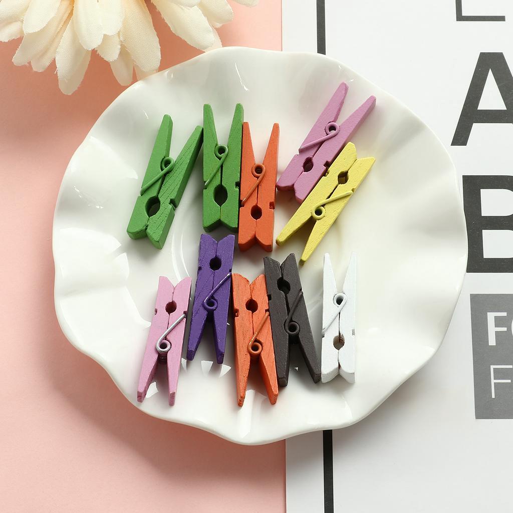 Kẹp Gỗ Treo Ảnh Tiện Lợi Nhiều Màu